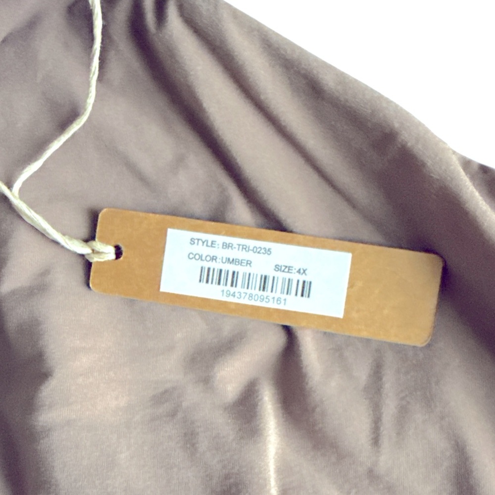 Skims Triangle Bralette 4X New With Tags in Umber - Picture 2 of 2